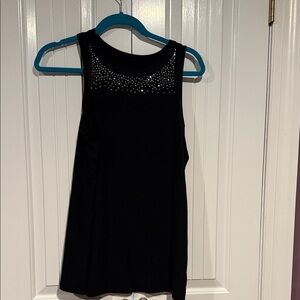 Torrid Black Tank Top with Studded Neckline